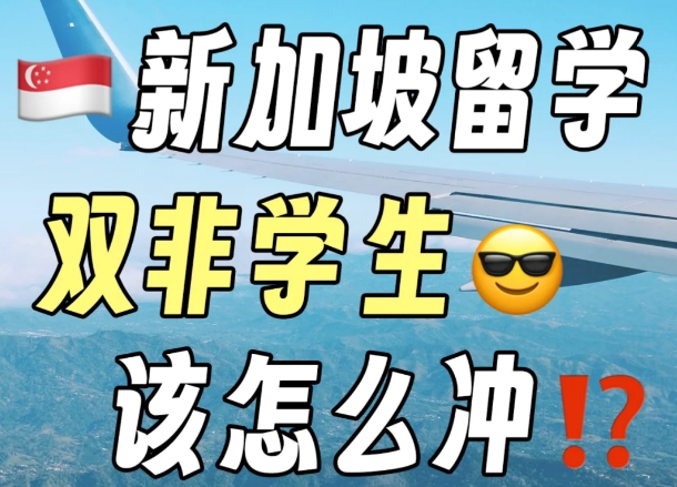 双非学生新加坡留学方案-新加坡留学