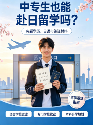 中专生真的能去日本留学?| 3 条正规路径一次性讲透