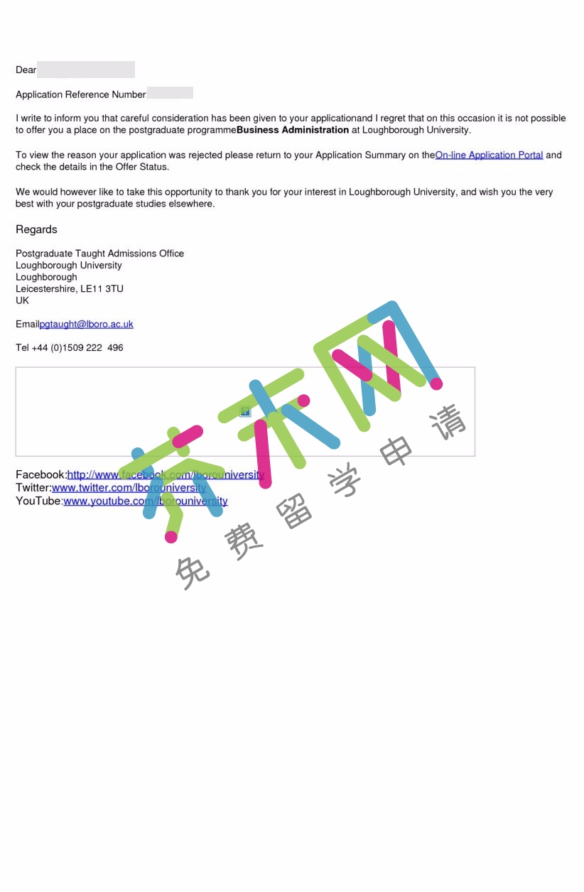 李同学的拉夫堡大学offer